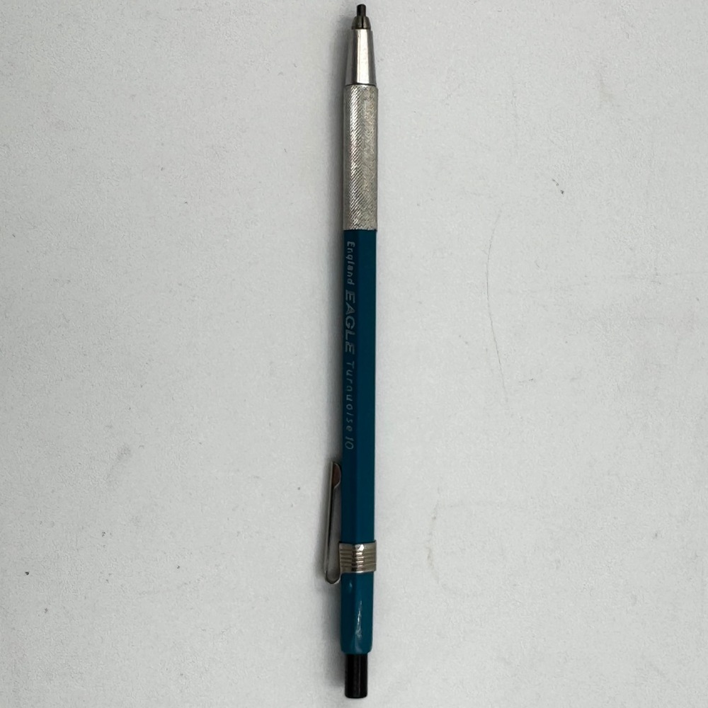 Eagle Turquoise 10 Lead Holder Drafting Pencil Blue Vintage England